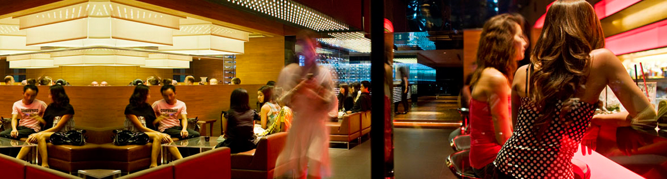 Contemporary restaurant interior