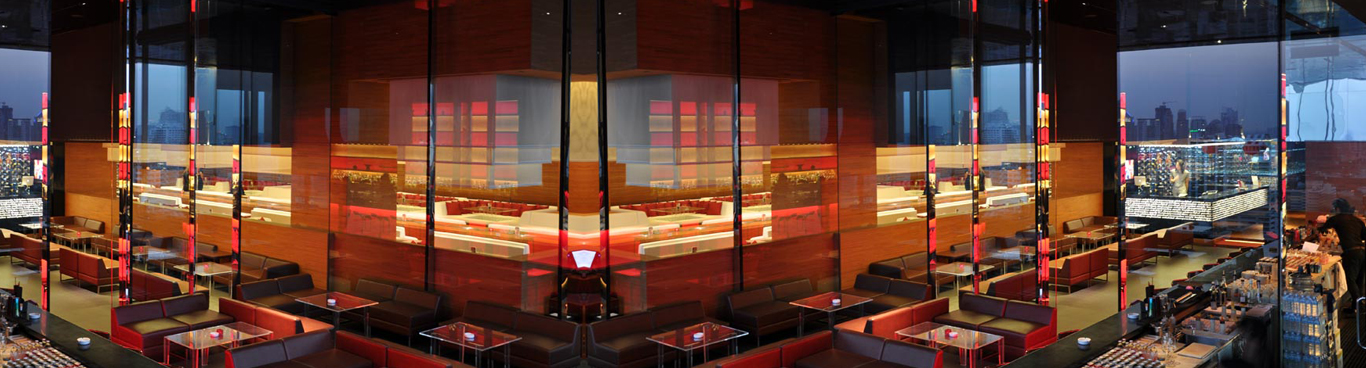 Terrace bar scene